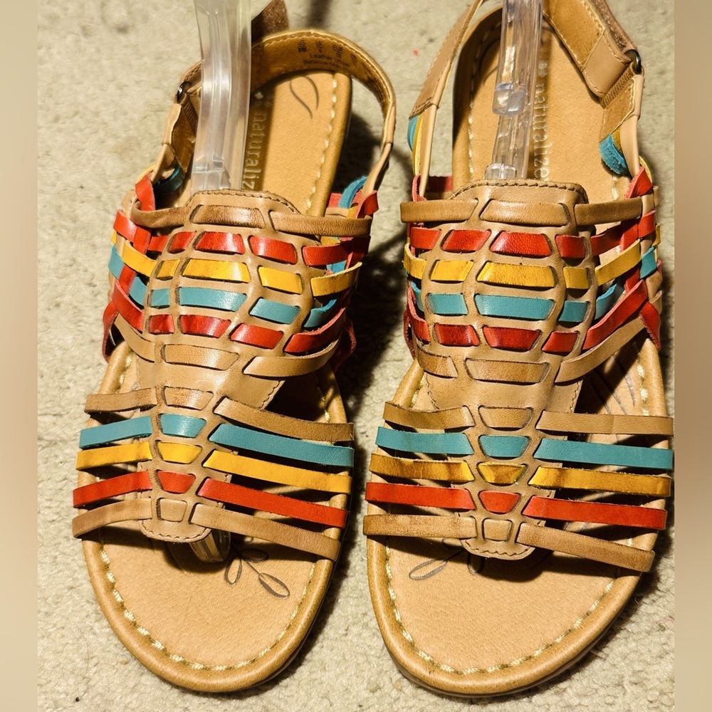 Naturalizer Huarache Sandals “Westerly” in Fiesta Size 8 M Open Toe Slingback